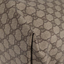 GUCCI GG Supreme Tote Bag PVC Brown Gold 201482 Auth ki5870A-17