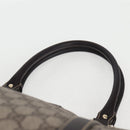 GUCCI GG Supreme Tote Bag PVC Brown Gold 201482 Auth ki5870A-14