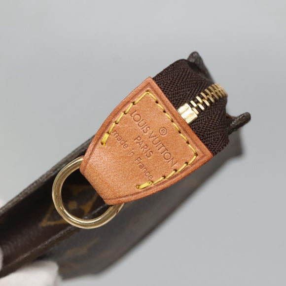 LOUIS VUITTON Monogram Bucket PM Accessory Pouch LV Auth ki5873