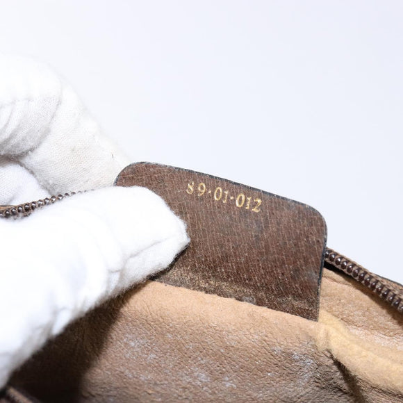 GUCCI GG Supreme Web Sherry Line Clutch Bag PVC Beige Red 89 01 012 Auth ki5874