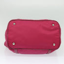 PRADA Tote Bag Nylon 2way Pink Silver Auth ki5875-5