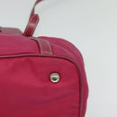 PRADA Tote Bag Nylon 2way Pink Silver Auth ki5875-16