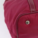 PRADA Tote Bag Nylon 2way Pink Silver Auth ki5875-17