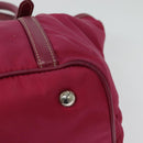 PRADA Tote Bag Nylon 2way Pink Silver Auth ki5875-10