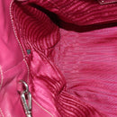 PRADA Tote Bag Nylon 2way Pink Silver Auth ki5875-21