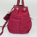 PRADA Tote Bag Nylon 2way Pink Silver Auth ki5875-4