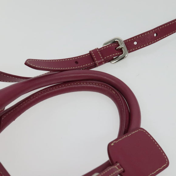 PRADA Tote Bag Nylon 2way Pink Silver Auth ki5875