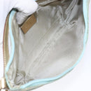 GUCCI GG Canvas Accessory Pouch Light Blue Gold 005 0813 Auth ki5876-11