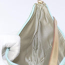 GUCCI GG Canvas Accessory Pouch Light Blue Gold 005 0813 Auth ki5876-19