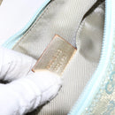 GUCCI GG Canvas Accessory Pouch Light Blue Gold 005 0813 Auth ki5876-12