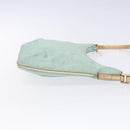 GUCCI GG Canvas Accessory Pouch Light Blue Gold 005 0813 Auth ki5876-3