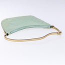 GUCCI GG Canvas Accessory Pouch Light Blue Gold 005 0813 Auth ki5876-7