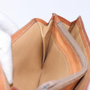 CELINE Macadam Canvas Shoulder Bag PVC Leather Brown Gold Auth ki5877-19