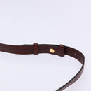 CARTIER Shoulder Bag Leather Bordeaux Gold Auth ki5879-8