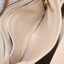 GUCCI Bamboo Hand Bag Leather Beige Gold Auth ki5881-21