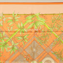 HERMES Carre 90 Scarf ""SERENITE"" Silk Orange Auth ki5883-3