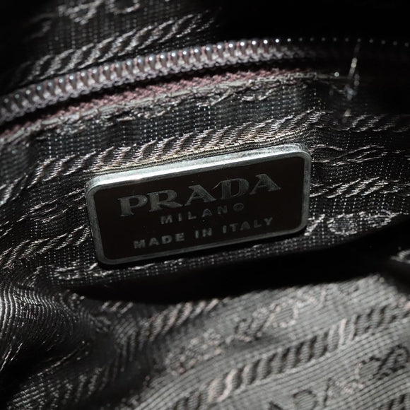 PRADA Shoulder Bag Nylon Red Silver Auth ki5884