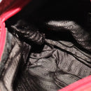 PRADA Shoulder Bag Nylon Red Silver Auth ki5884-20