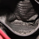 PRADA Shoulder Bag Nylon Red Silver Auth ki5884-21