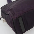 PRADA Hand Bag Nylon Purple Silver Auth ki5886-14