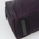 PRADA Hand Bag Nylon Purple Silver Auth ki5886-16