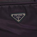PRADA Hand Bag Nylon Purple Silver Auth ki5886-17