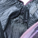 PRADA Hand Bag Nylon Purple Silver Auth ki5886-20