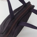 PRADA Hand Bag Nylon Purple Silver Auth ki5886-6