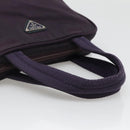 PRADA Hand Bag Nylon Purple Silver Auth ki5886-7