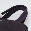 PRADA Hand Bag Nylon Purple Silver Auth ki5886-8