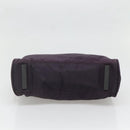PRADA Hand Bag Nylon Purple Silver Auth ki5886-5