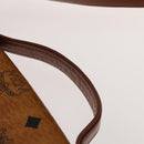 MCM Logogram Vicetos Hand Bag PVC Leather 2way Brown Gold Auth ki5887-10