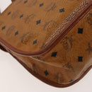MCM Logogram Vicetos Hand Bag PVC Leather 2way Brown Gold Auth ki5887-15
