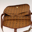 MCM Logogram Vicetos Hand Bag PVC Leather 2way Brown Gold Auth ki5887-17