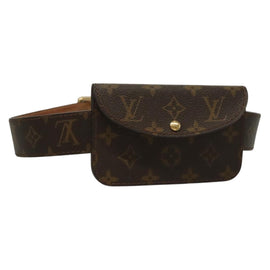 LOUIS VUITTON Monogram Ceinture Pochette Solo Waist bag M6948W LV Auth ki5888
