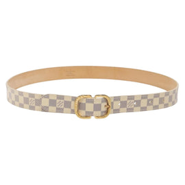 LOUIS VUITTON Damier Azur Ceinture Mini Belt 34.3"" M9782 LV Auth ki5889
