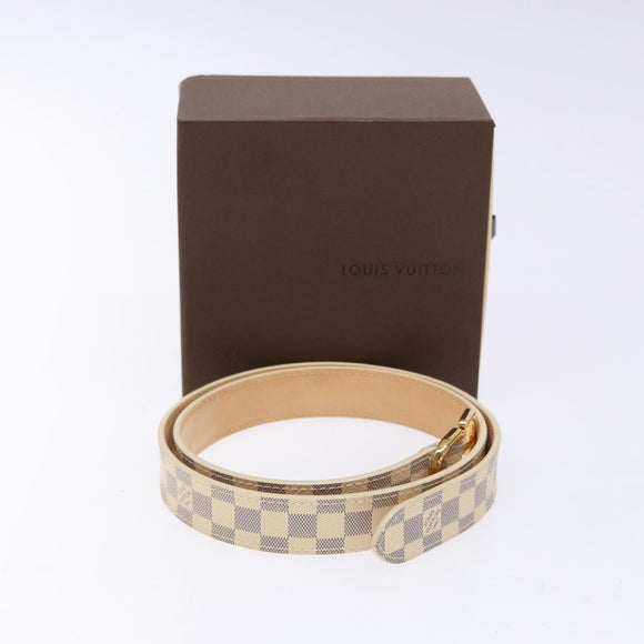 LOUIS VUITTON Damier Azur Ceinture Mini Belt 34.3"" M9782 LV Auth ki5889