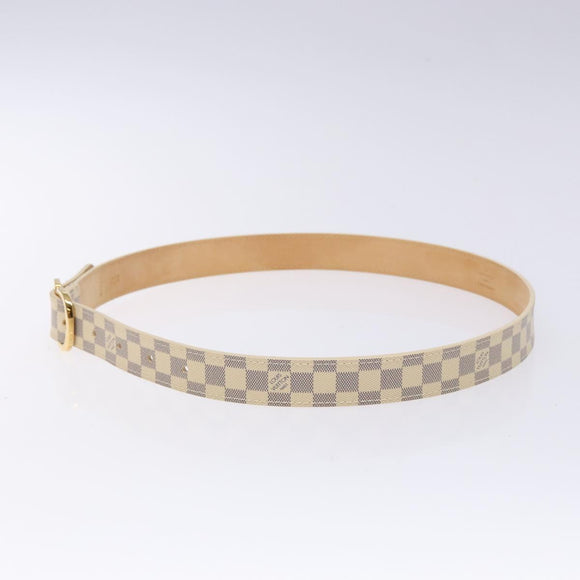LOUIS VUITTON Damier Azur Ceinture Mini Belt 34.3"" M9782 LV Auth ki5889