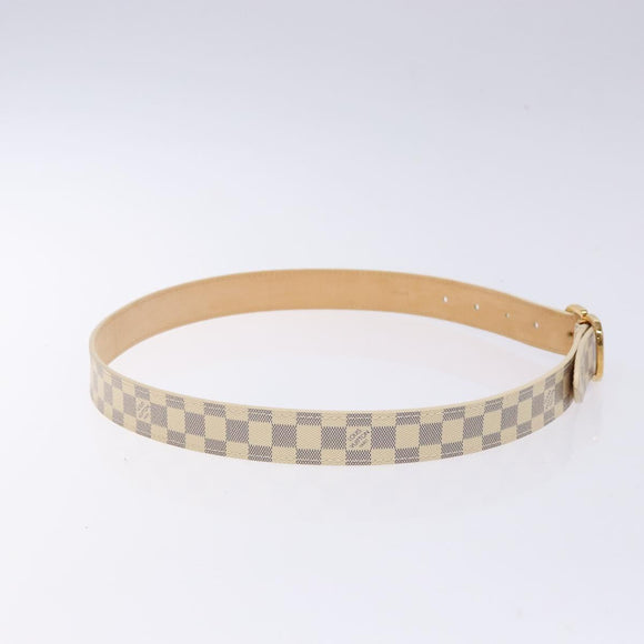 LOUIS VUITTON Damier Azur Ceinture Mini Belt 34.3"" M9782 LV Auth ki5889