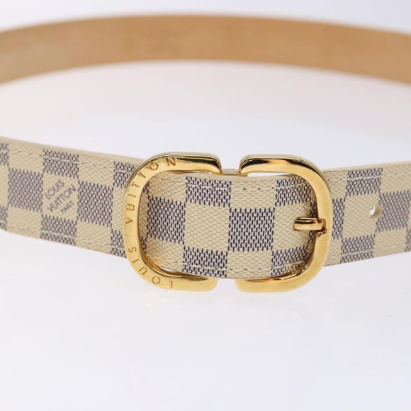 LOUIS VUITTON Damier Azur Ceinture Mini Belt 34.3"" M9782 LV Auth ki5889