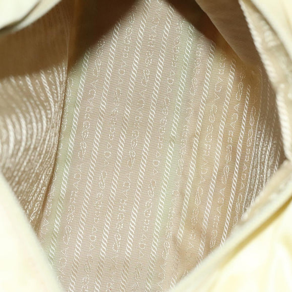 PRADA Tote Bag Nylon 4Set White Khaki black Auth ki5890