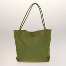 PRADA Tote Bag Nylon 4Set White Khaki black Auth ki5890-2
