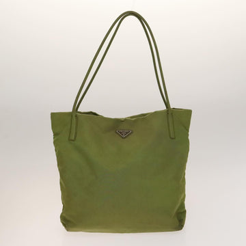 PRADA Tote Bag Nylon 4Set White Khaki black Auth ki5890 - 0