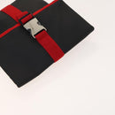 PRADA Tote Bag Nylon 4Set White Khaki black Auth ki5890-20