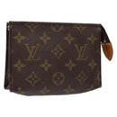 LOUIS VUITTON Monogram Poche Toilette 15 Pouch M47546 LV Auth ki5892-1