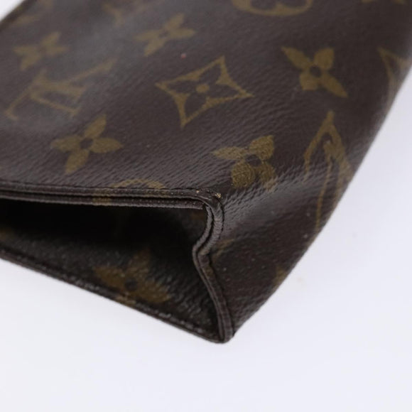 LOUIS VUITTON Monogram Poche Toilette 15 Pouch M47546 LV Auth ki5892