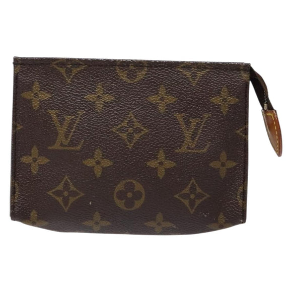 LOUIS VUITTON Monogram Poche Toilette 15 Pouch M47546 LV Auth ki5892