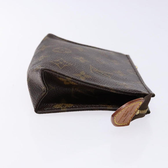 LOUIS VUITTON Monogram Poche Toilette 15 Pouch M47546 LV Auth ki5892