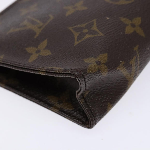 LOUIS VUITTON Monogram Poche Toilette 15 Pouch M47546 LV Auth ki5892