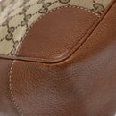 GUCCI GG Canvas Hand Bag Beige Gold 353119 Auth ki5893-15